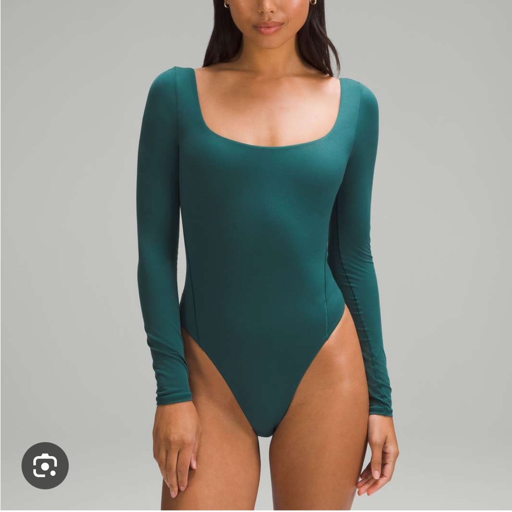 Lululemon Wundermost Ultra-Soft Nulu Square-Neck Long-Sleeve Bodysuit